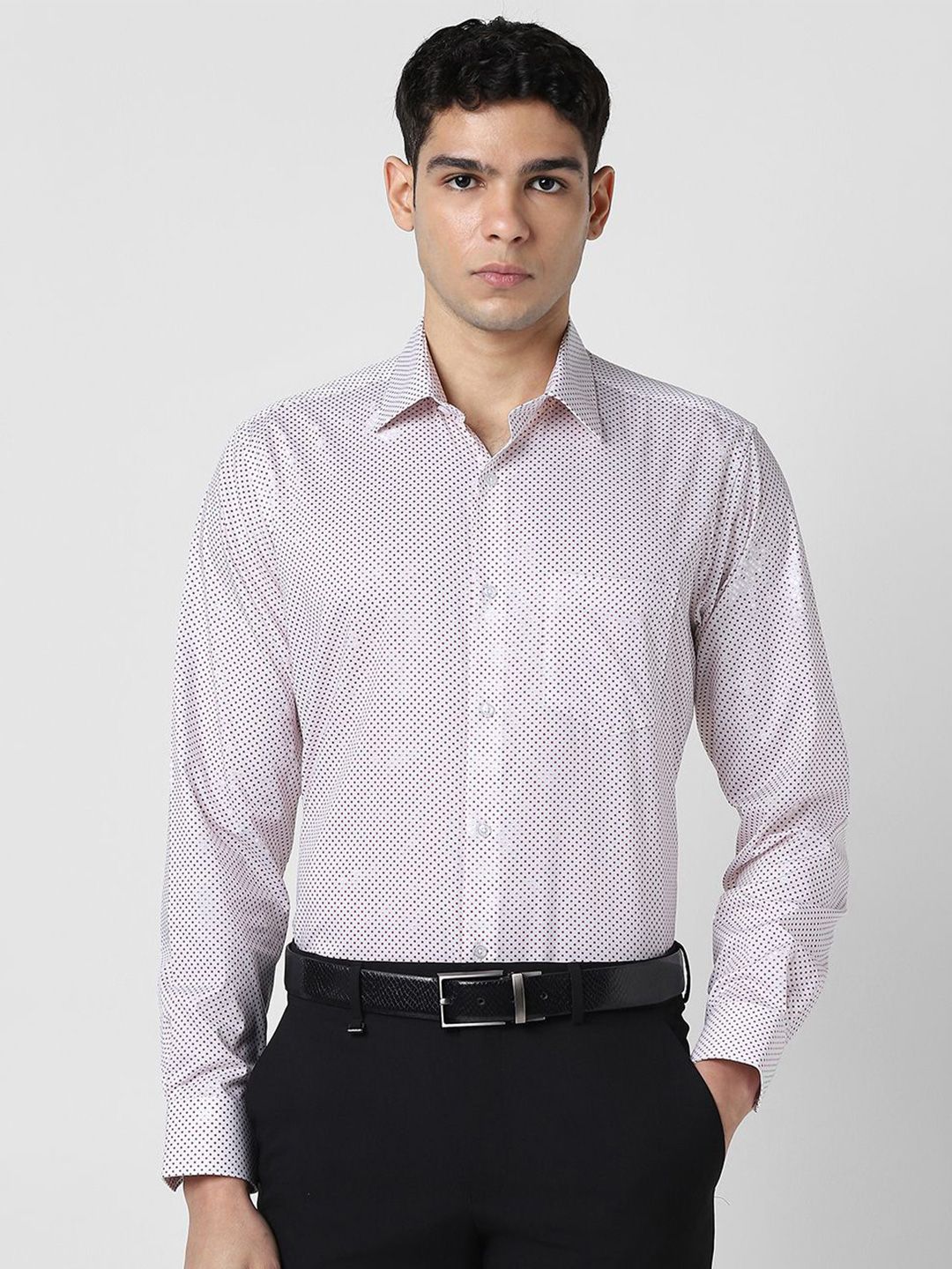 Van Heusen Micro Ditsy Printed Pure Cotton Formal Shirt-image-38