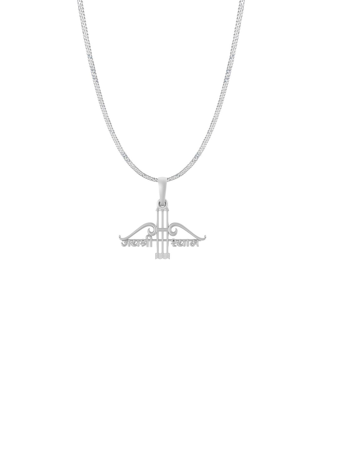 AKSHAT SAPPHIRE 925 Sterling Silver Lord Khatu Shyam Pendant With Chain-picture-12