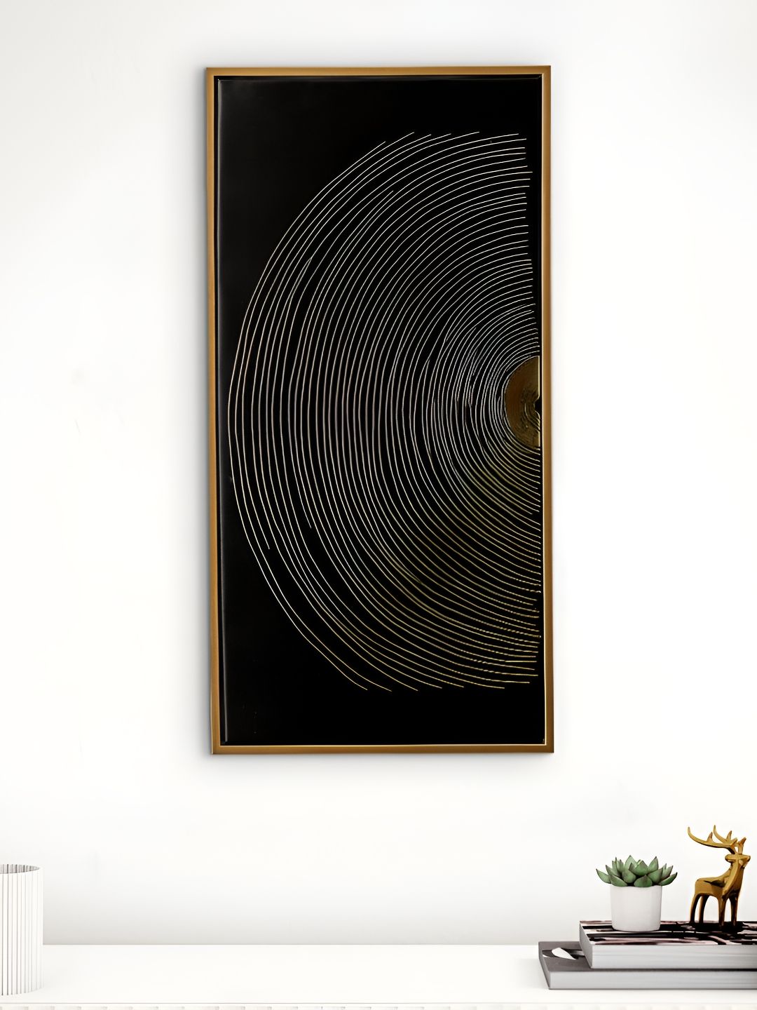 Home Centre Unisex Gold-Toned & Black Foil Wall Paintings-picture-45