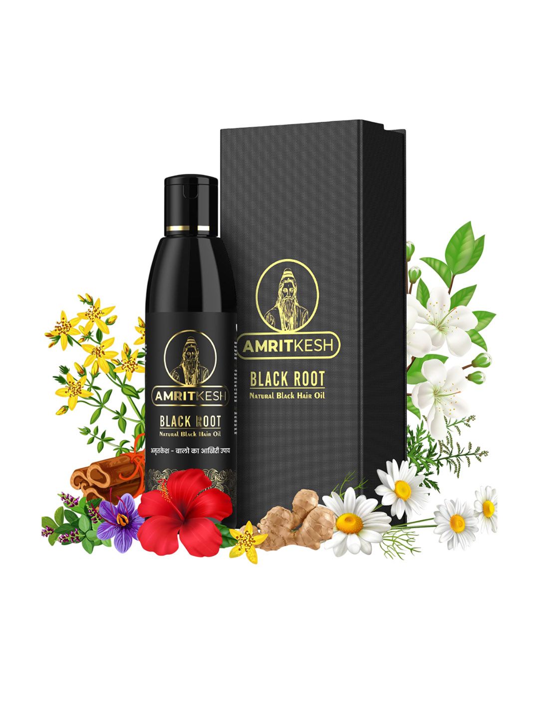 AMRITKESH Black Root Hair Oil With Amla- 100 ml-image-11