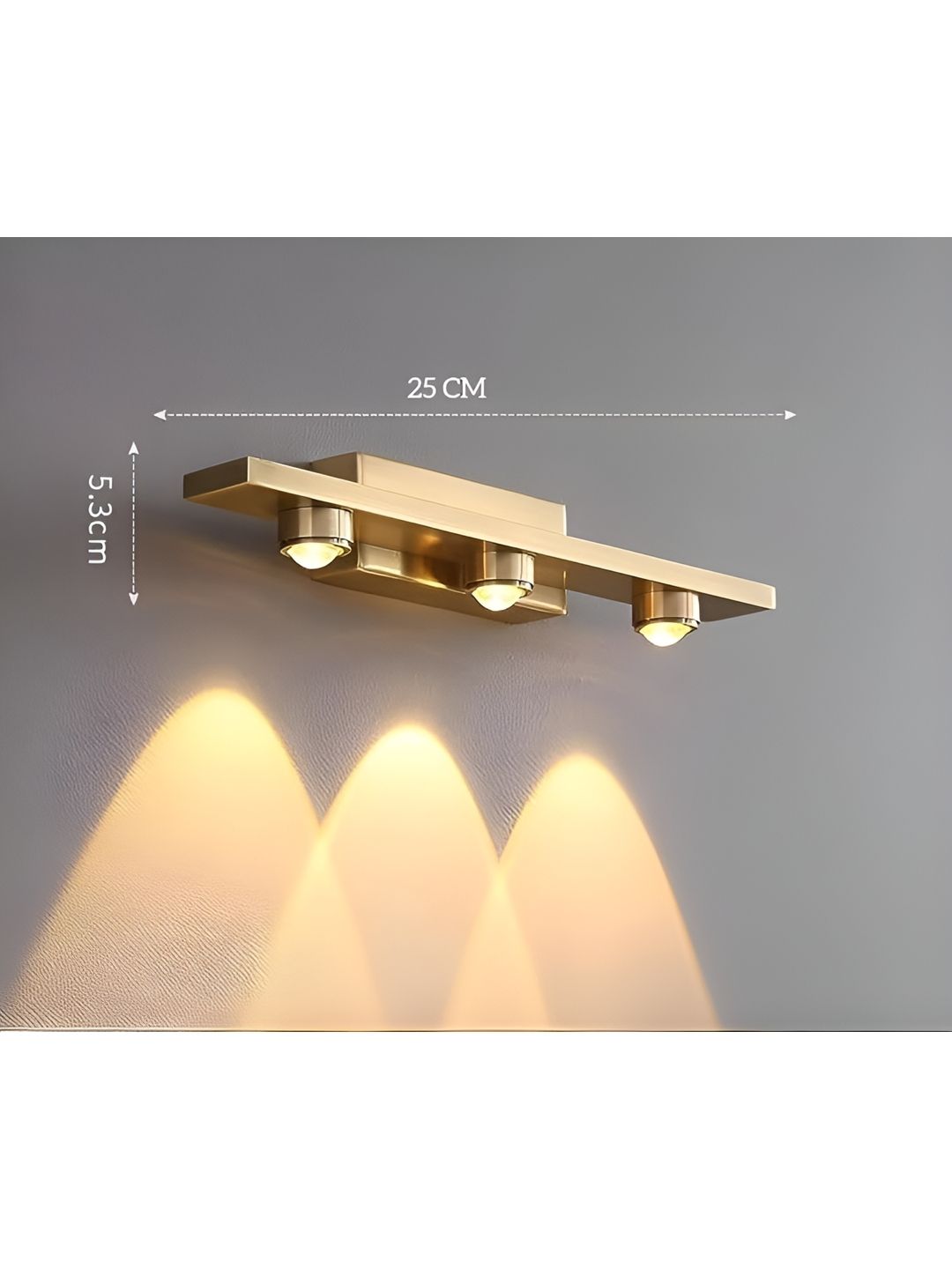 FILLISKA Gold-Toned Aluminium Rectangle Shaped Wall Lamp-picture-20