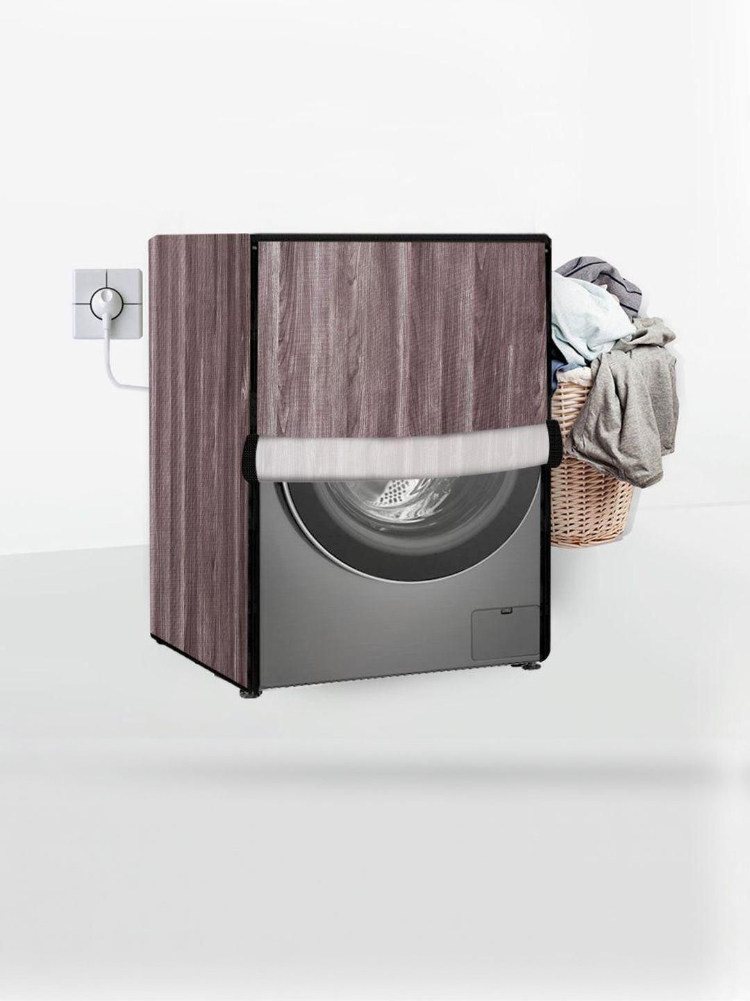stylista The Furnishing Tree Grey PVC Printed Washing Machine Cover-picture-40