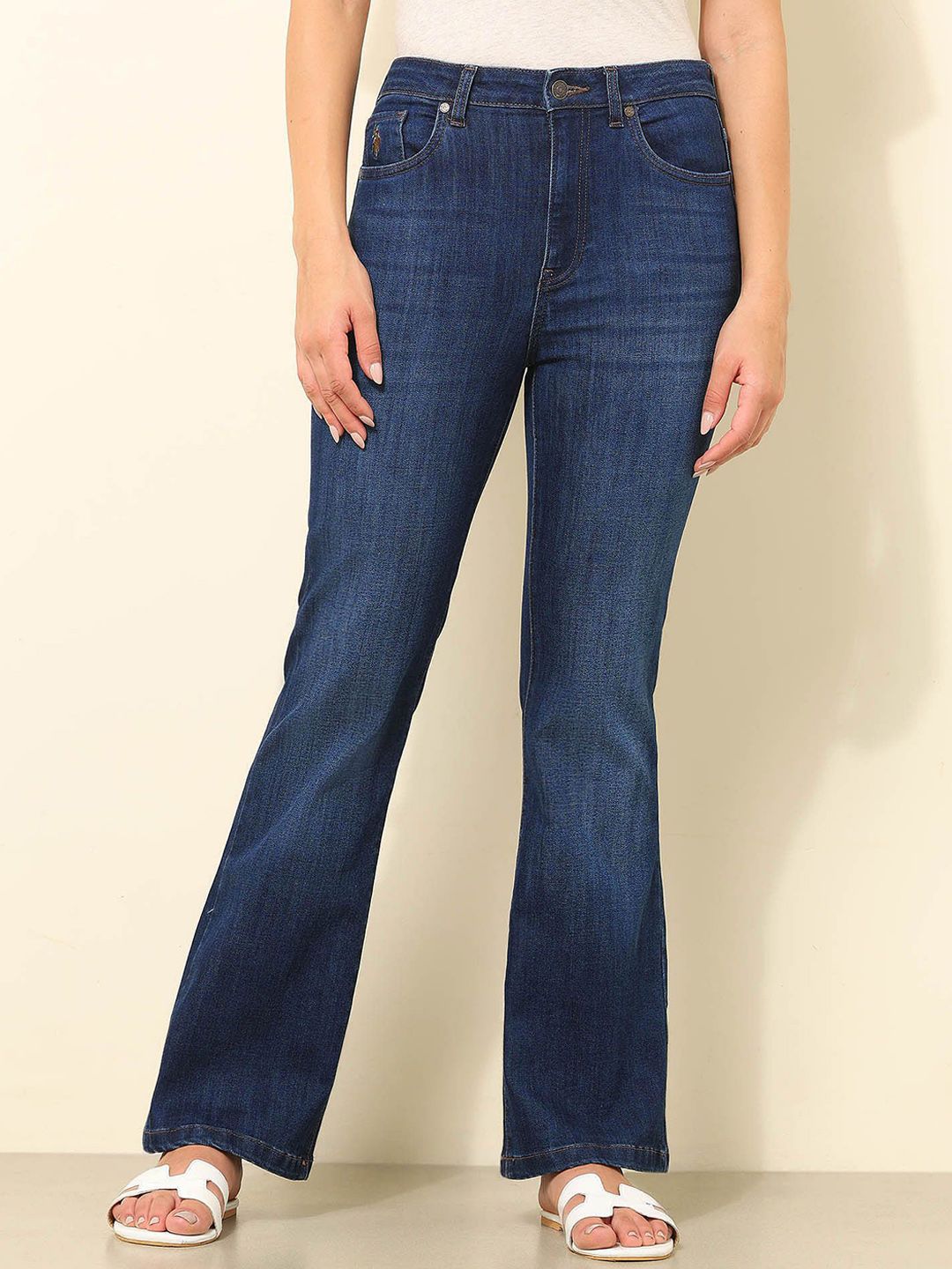 U.S. Polo Assn. Women Bootcut High-Rise Light Fade Stretchable Jeans-picture-11