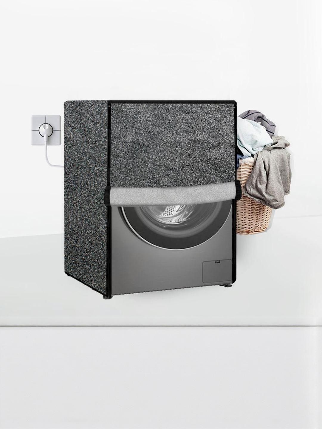 stylista The Furnishing Tree Grey PVC Printed Washing Machine Cover-picture-14