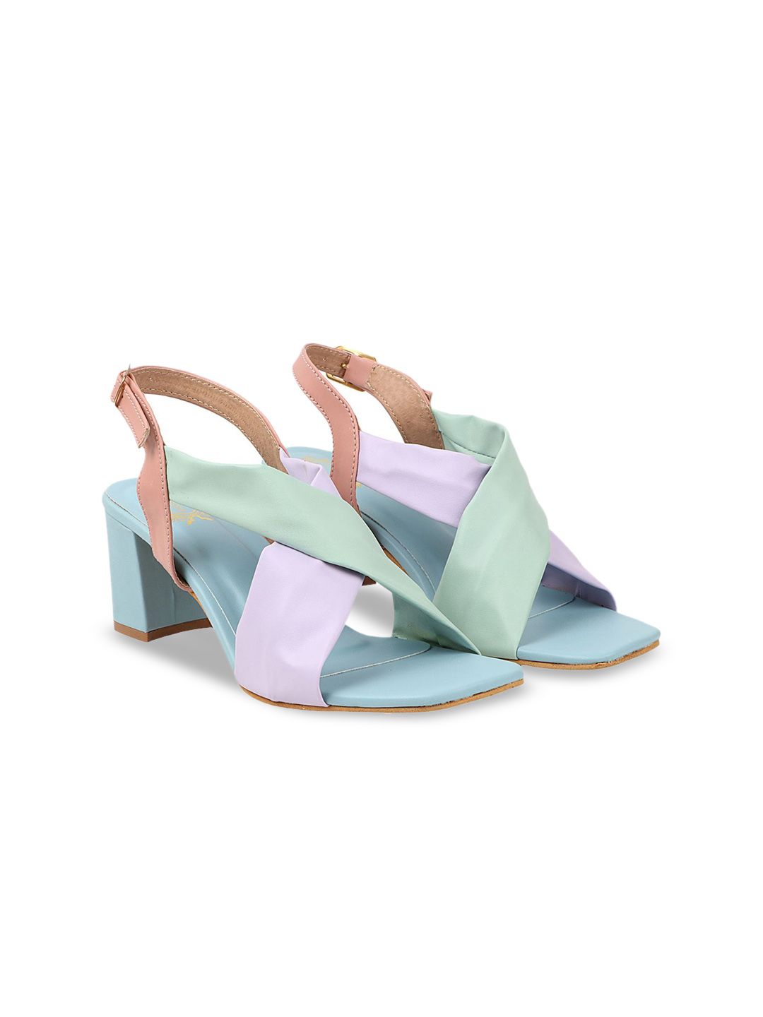 Stylestry Colourblocked Block Sandals-picture-32