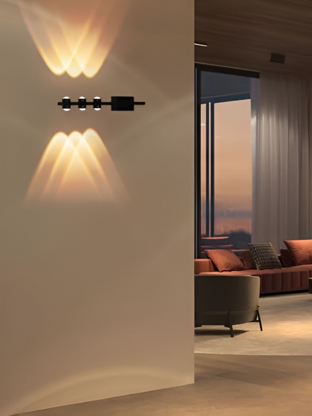 FILLISKA Black Aluminium Rectangle Shaped Wall Lamp-image-7