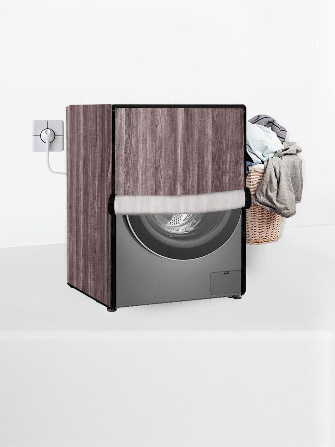 stylista The Furnishing Tree Grey PVC Printed Washing Machine Cover-picture-39