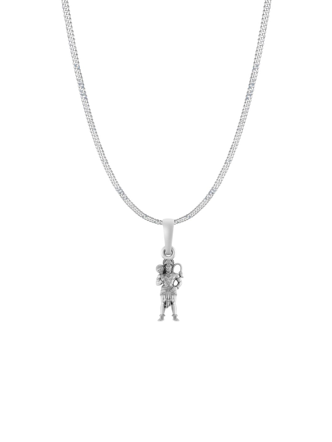 AKSHAT SAPPHIRE 925 Sterling Silver Lord Hanuman Pendant With Chain-picture-31