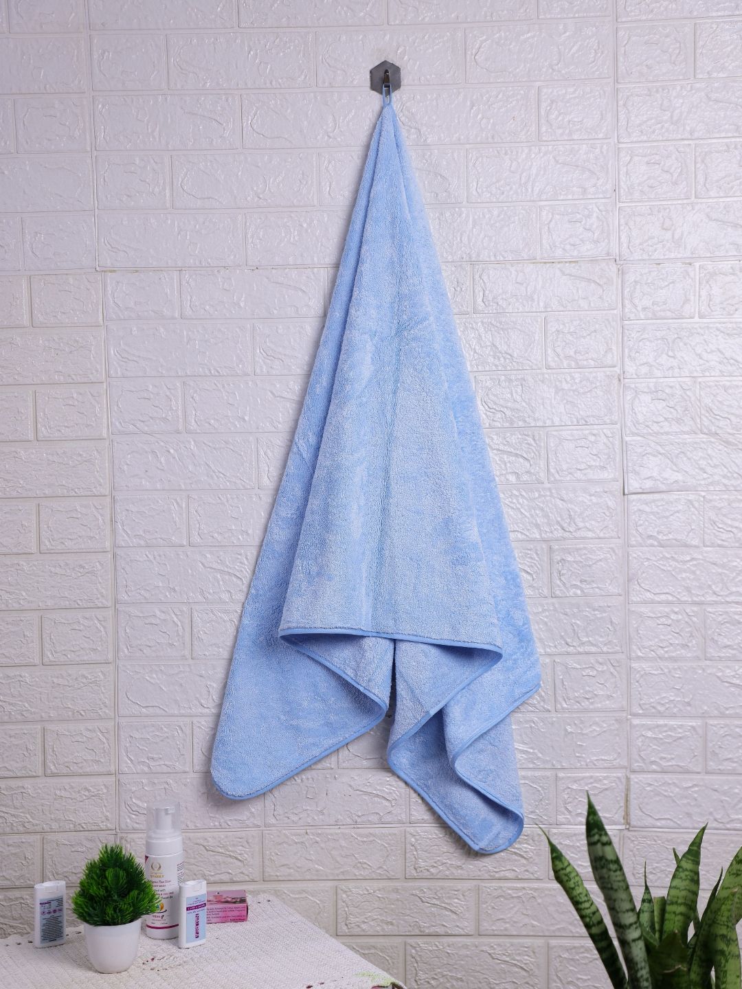 Fezora Blue 1 Other 500 GSM Bath Towel-picture-15