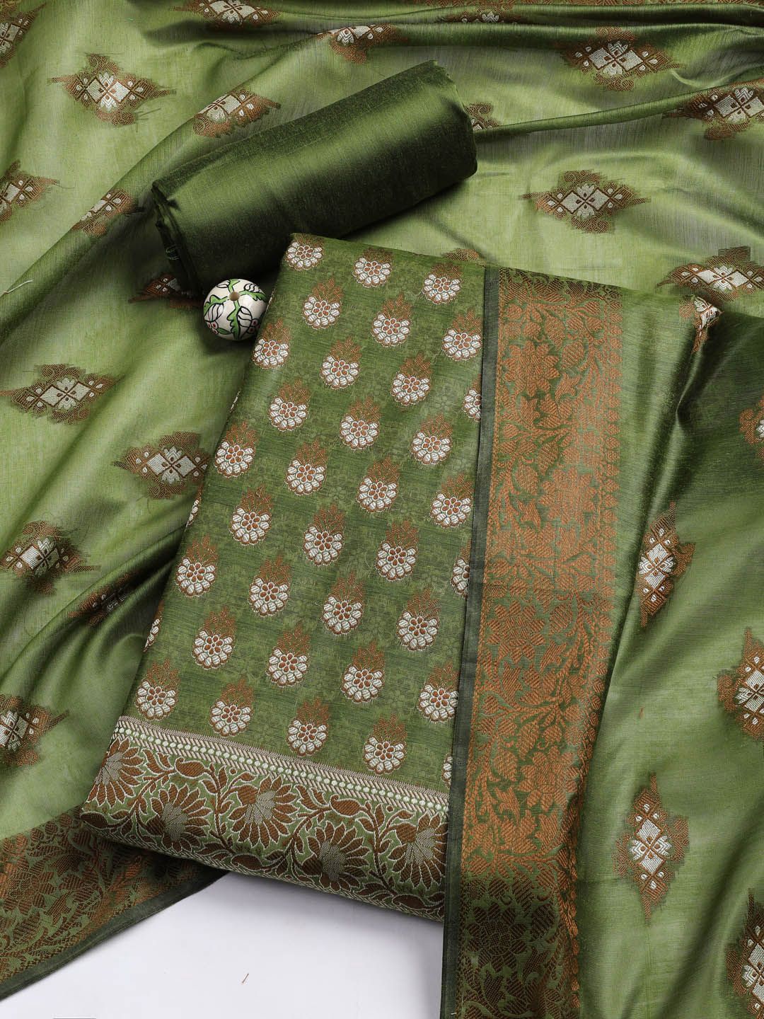 Meena Bazaar Unstitched Dress Material