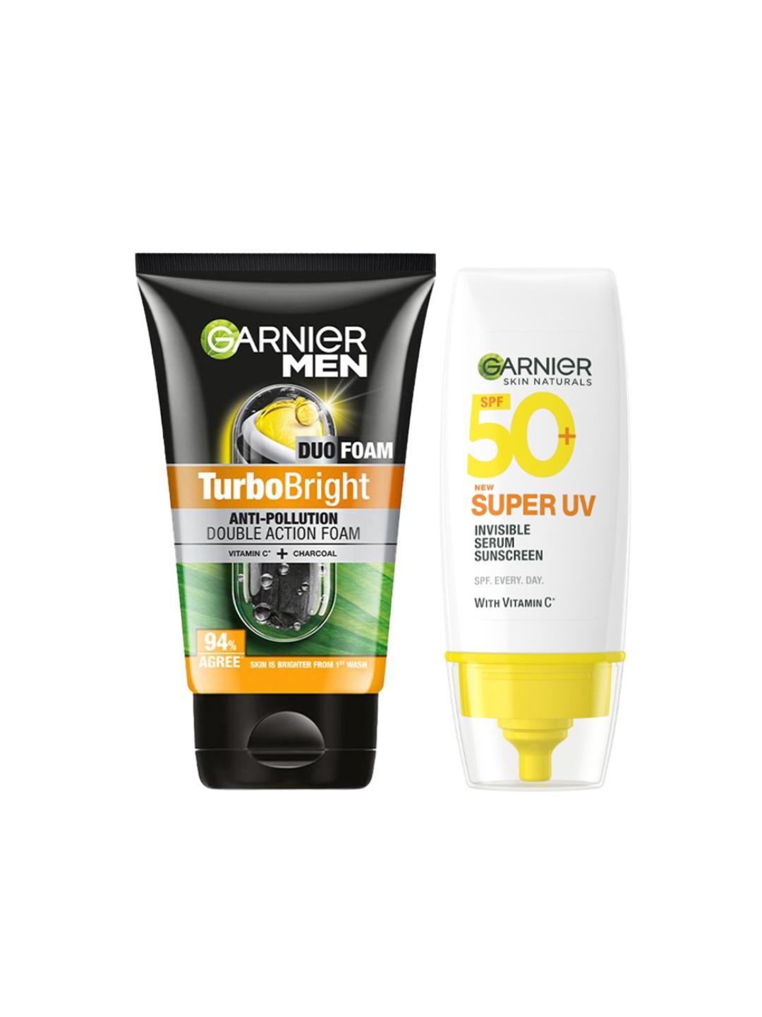 Garnier Men John's Skincare Essentials-TurboBright Face Wash 150g + SuperUV Sunscreen 30ml-picture-12