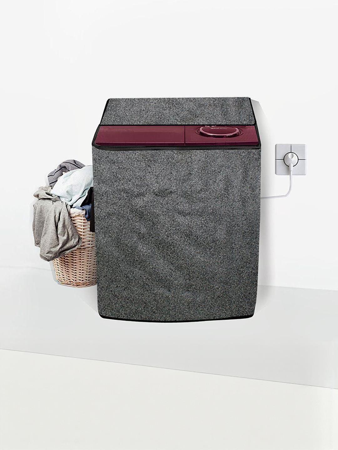 stylista The Furnishing Tree Grey PVC Printed Washing Machine Cover-picture-21