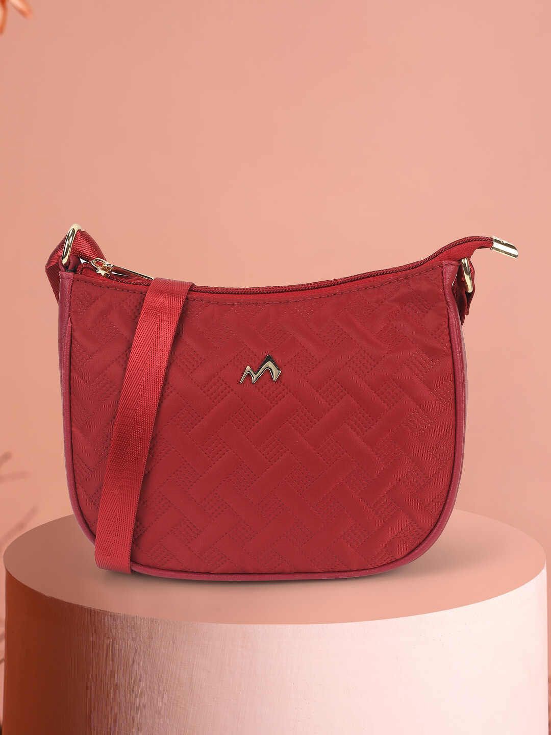 Metro Geometric Textured Quilted Structured Hobo Bag-picture-13