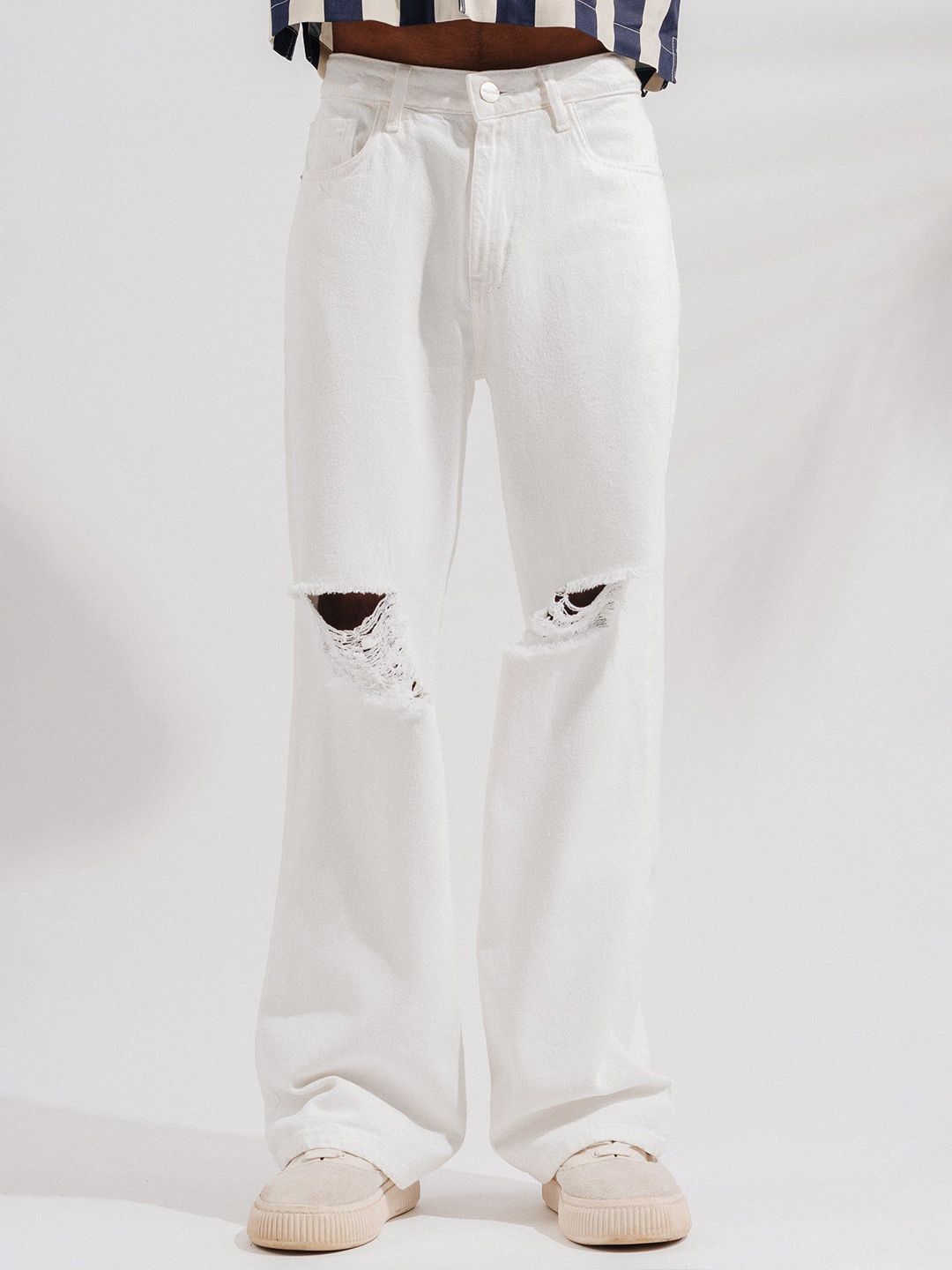 FREAKINS Men Straight Fit High-Rise Slash Knee Jeans-picture-49