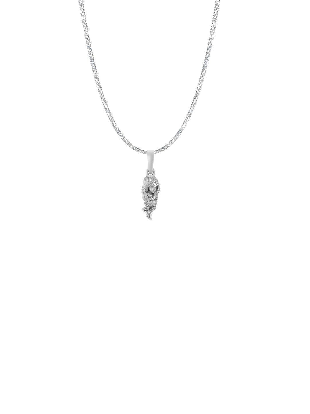 AKSHAT SAPPHIRE 92.5 Sterling Silver Contemporary Pendant With Chain-picture-45