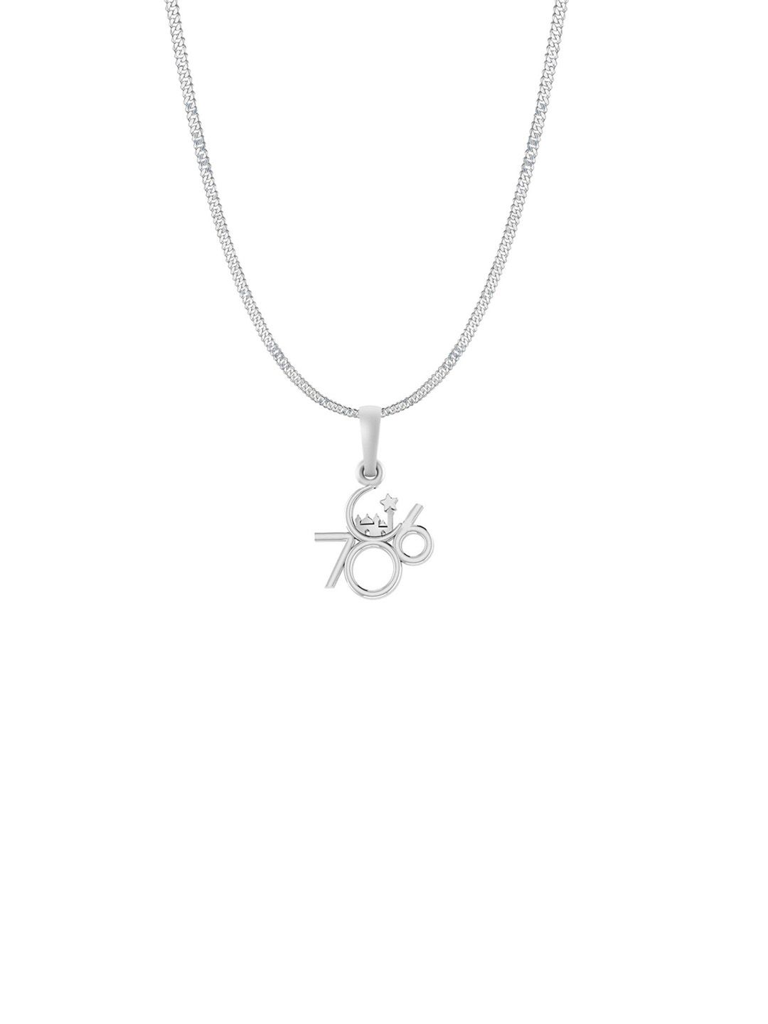 AKSHAT SAPPHIRE Men 92.5 Sterling Silver Contemporary 786 Pendant With Chain-picture-19