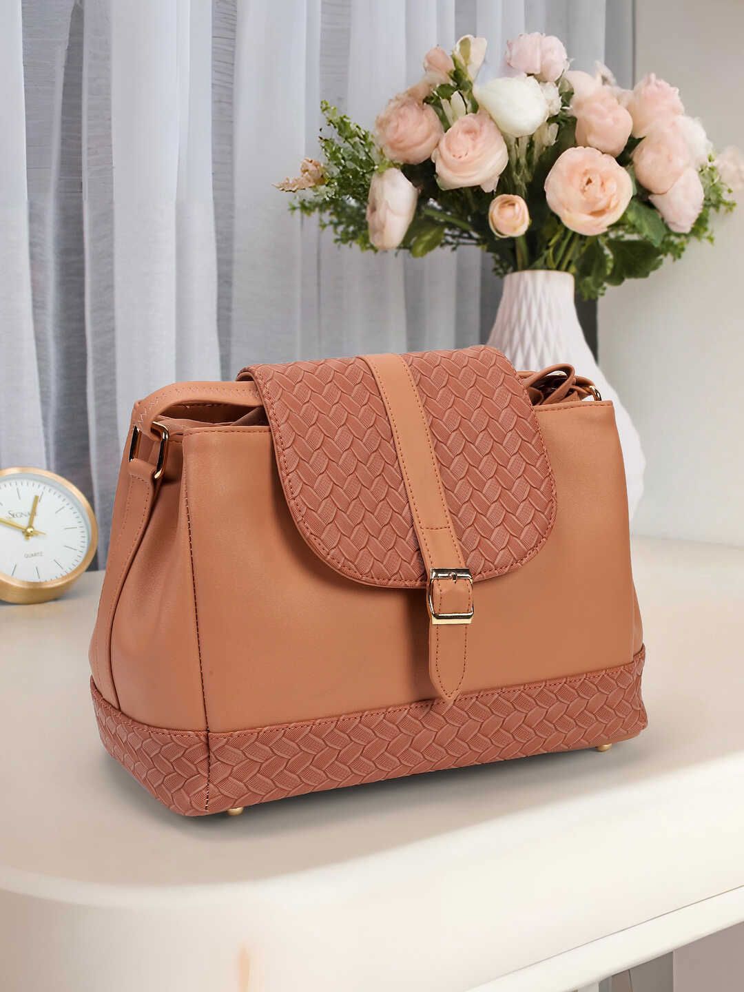 Mochi Textured PU Structured Sling Bag-picture-35