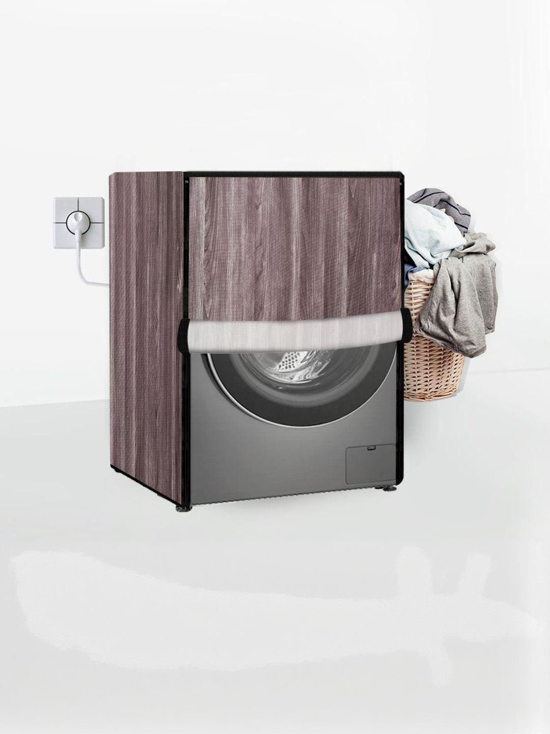 stylista The Furnishing Tree Grey PVC Printed Washing Machine Cover-picture-35