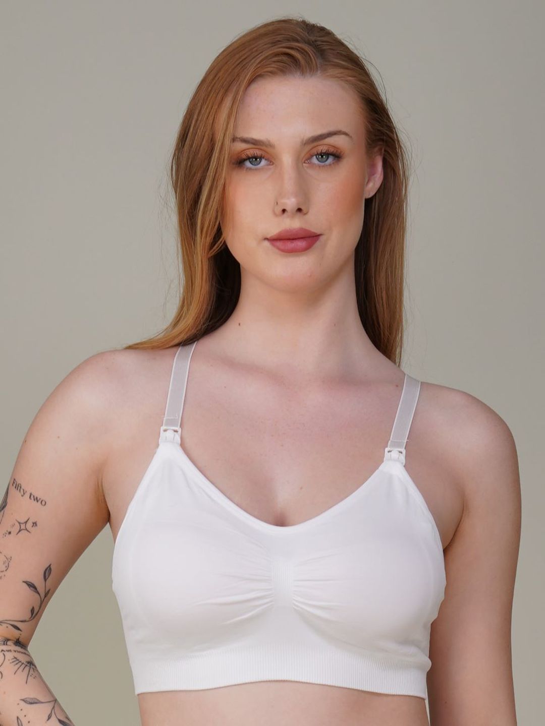TOMKOT Women Full Coverage Lightly Padded Maternity Bra