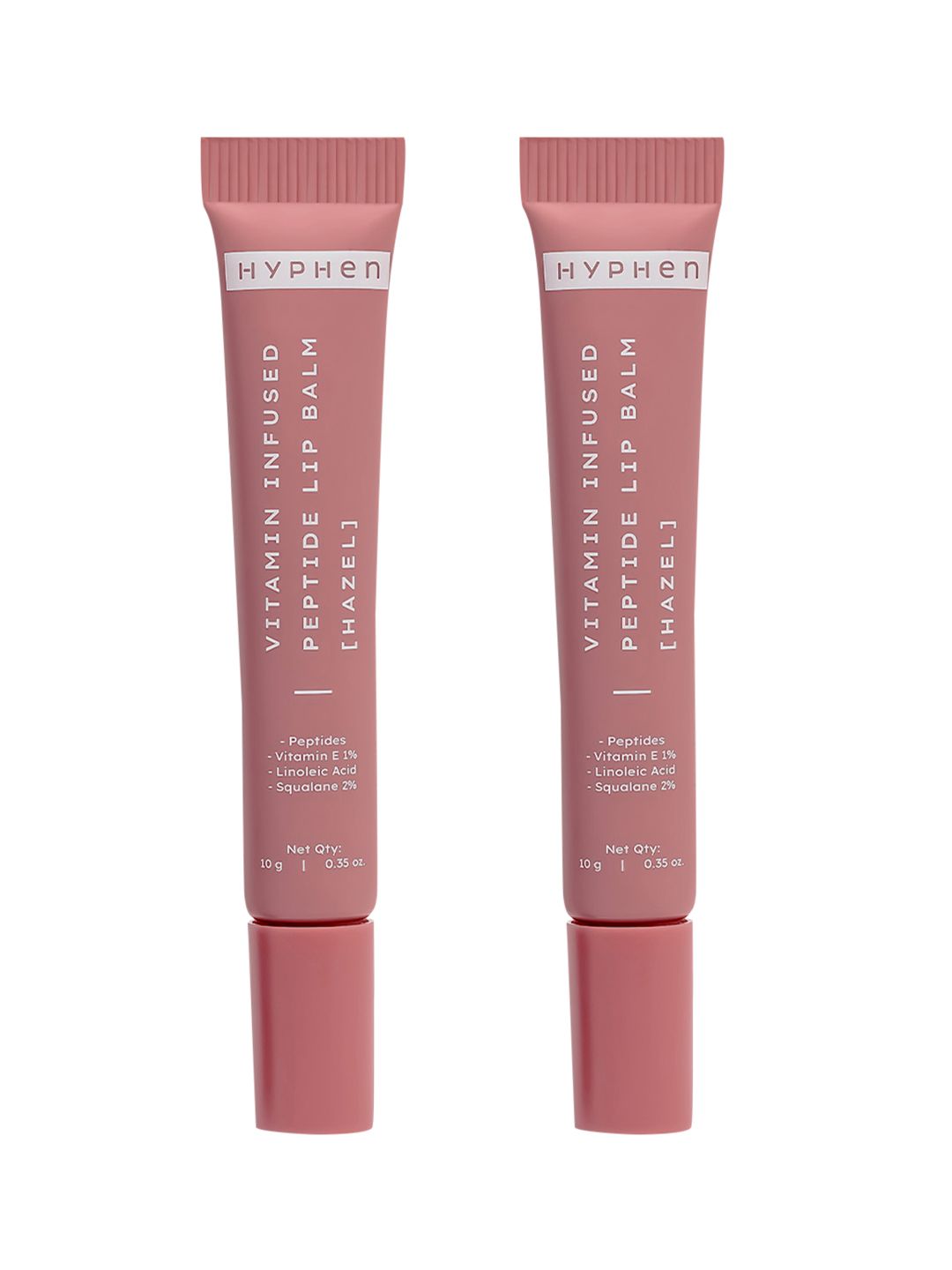 Hyphen Set of 2 Tinted Lip Balm with 1% Vit E & 2% Squalane to Brighten 10 g each - Hazel-image-37
