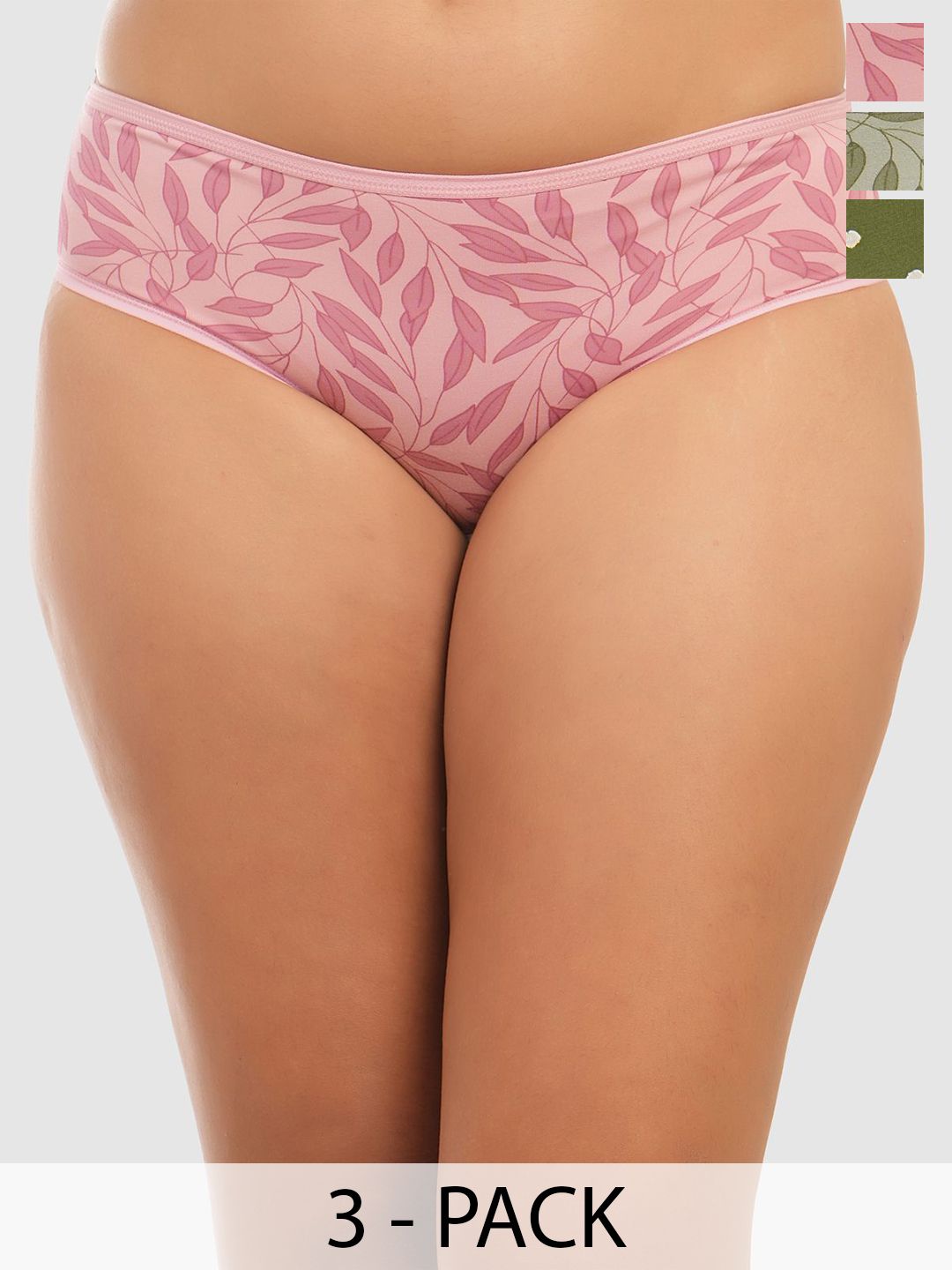 DressBerry Pack Of 3 Printed Mid-Rise Hipster Briefs MVP-1030-COMBO-picture-45