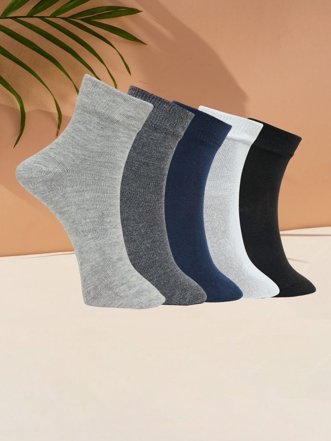 MJE Pack Of 5 Ankle-Length Socks-picture-24