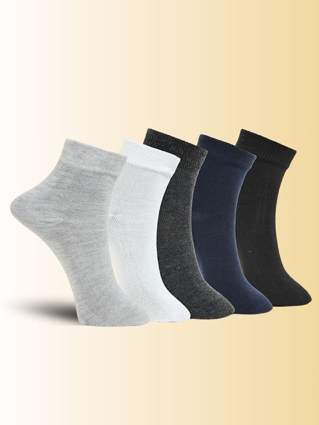 MJE Pack Of 5 Ankle-Length Socks-picture-45