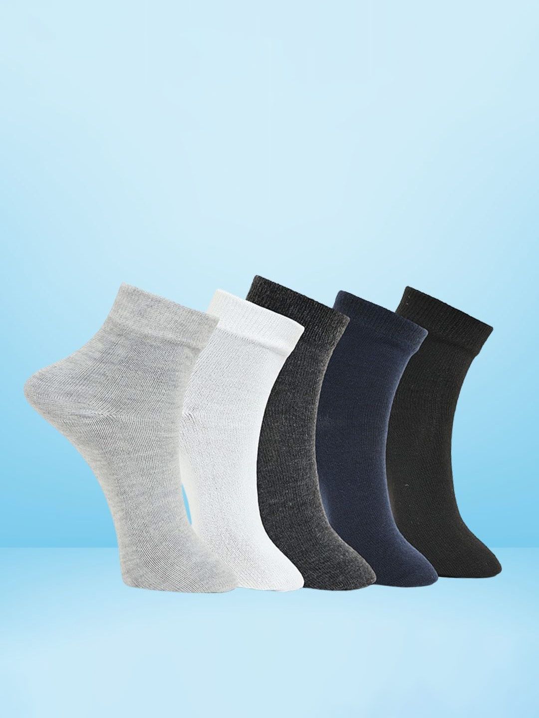 MJE Pack Of 5 Ankle-Length Socks-picture-37