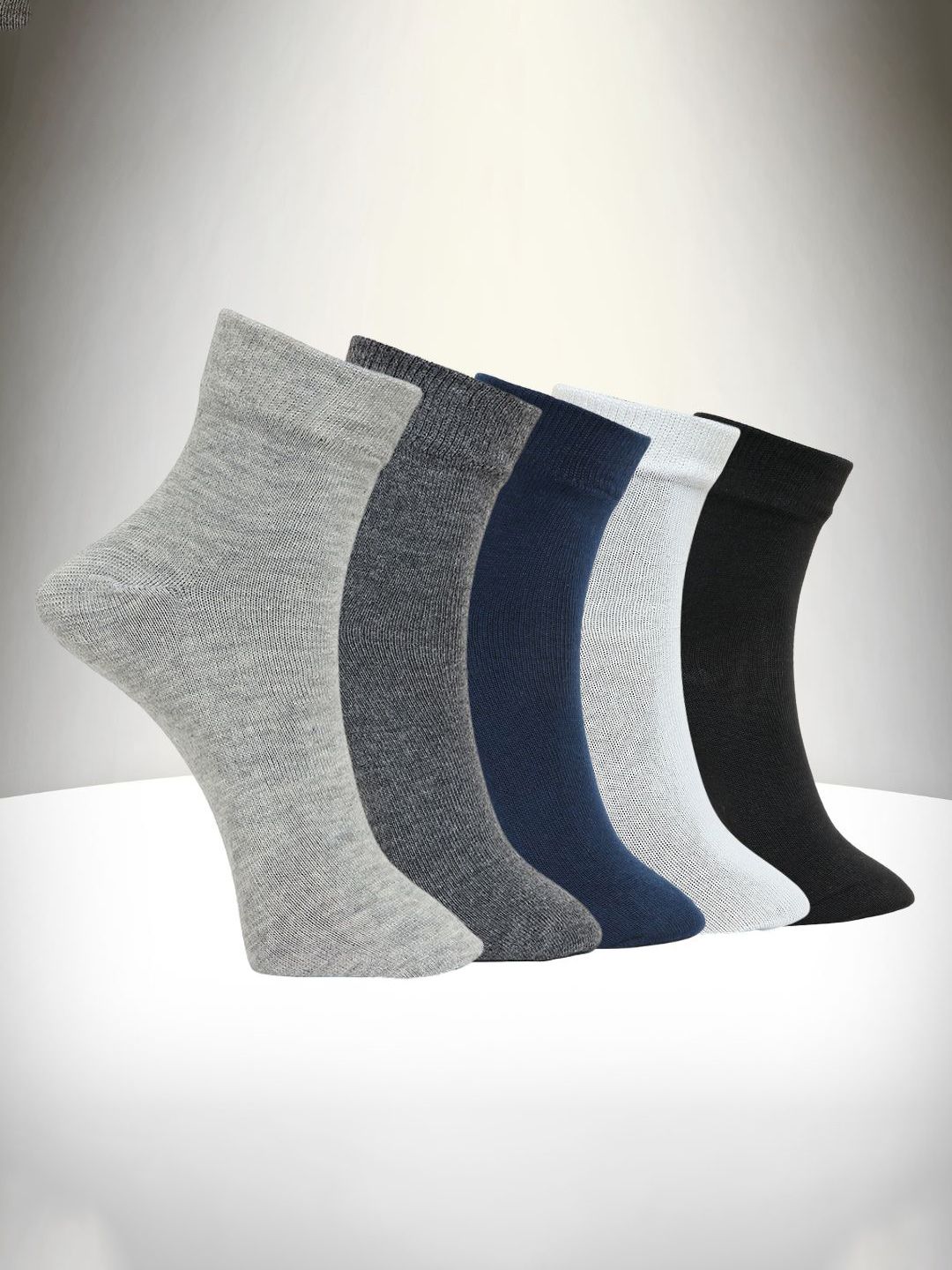 MJE Unisex Pack Of 5 Comfortable Ankle-Length Socks-picture-38