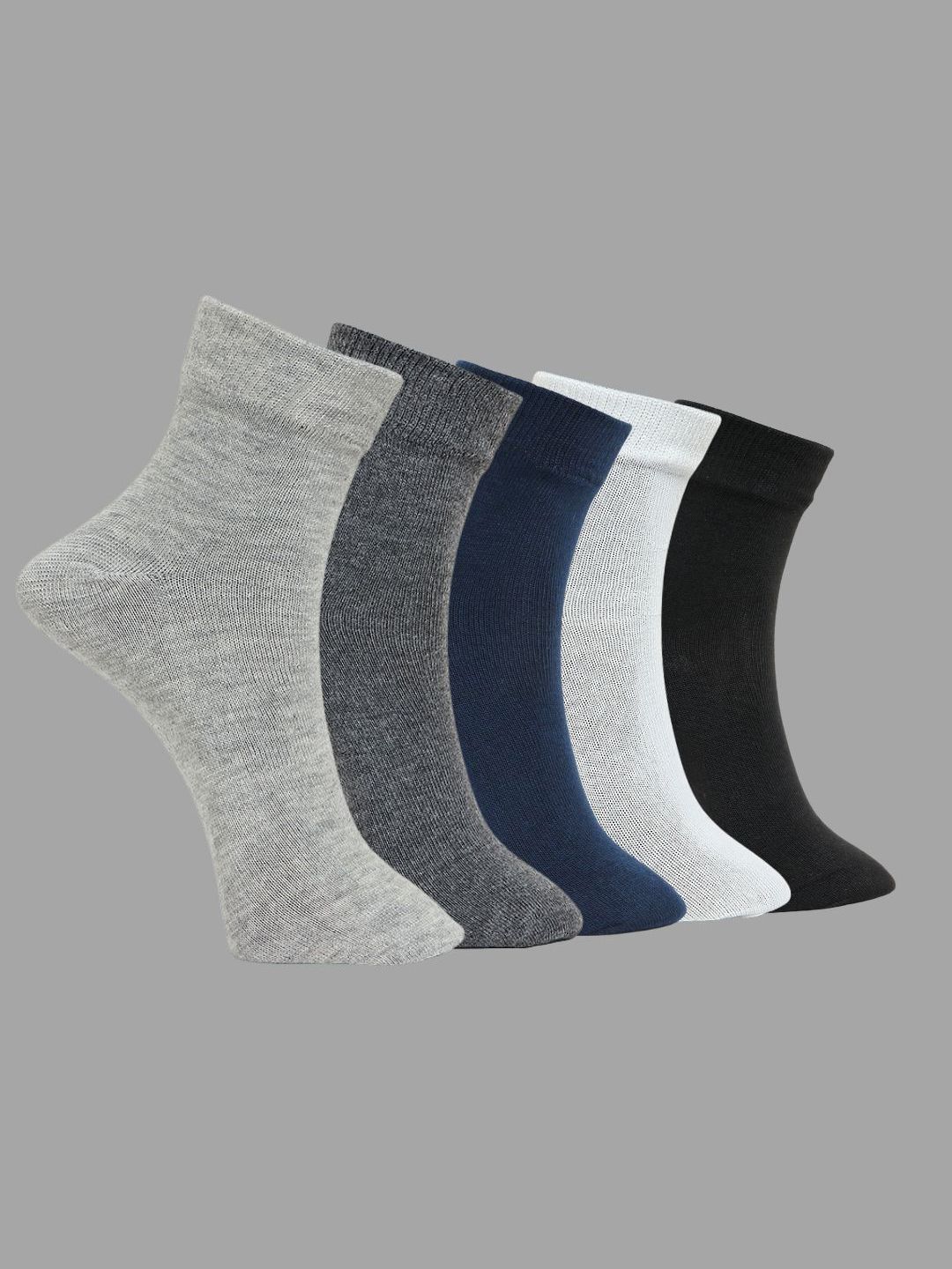 MJE Unisex Pack Of 5 Comfortable Ankle-Length Socks-picture-31
