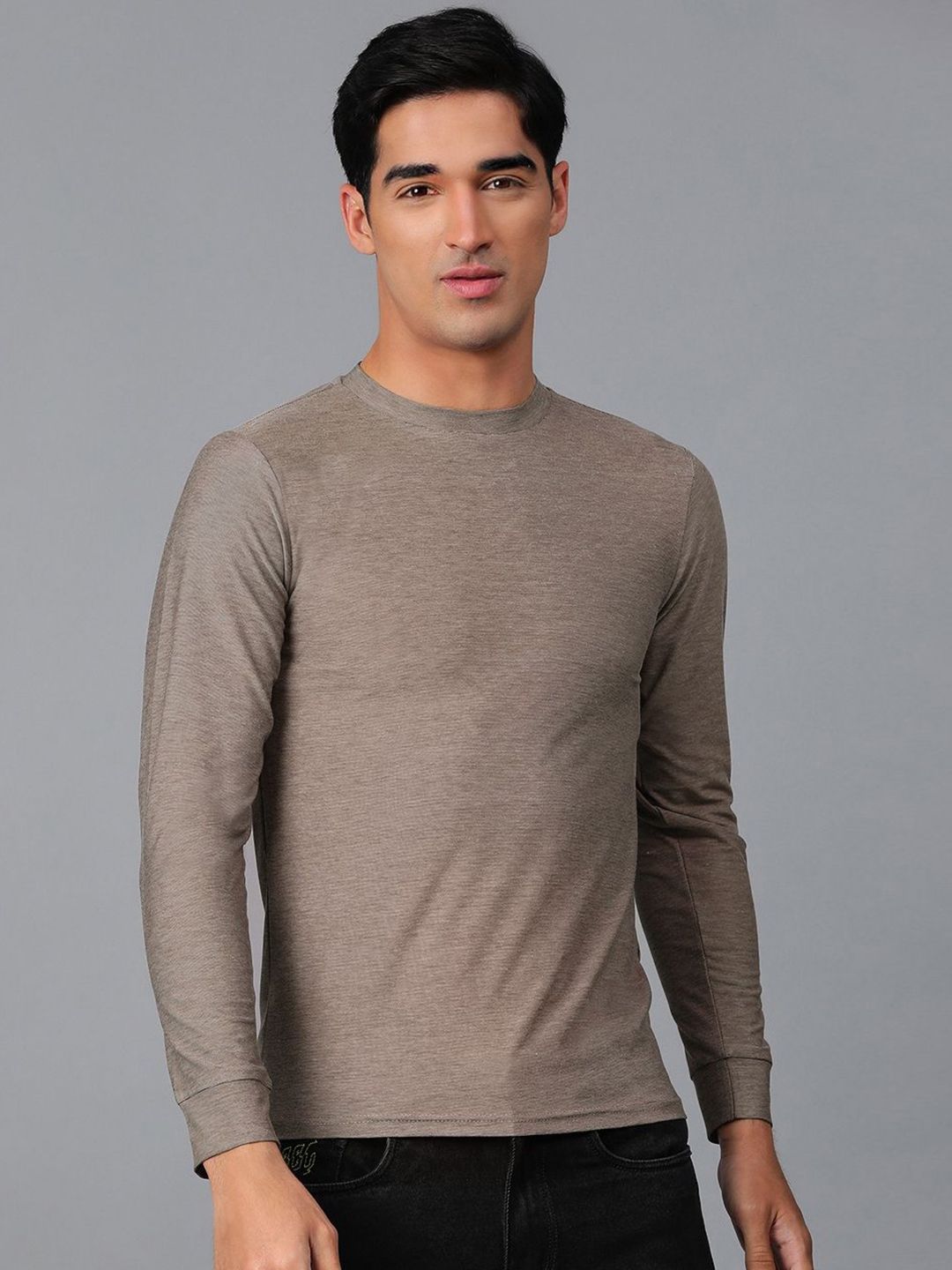 Stylecast X Kotty Brown Round Neck T-shirt-picture-53