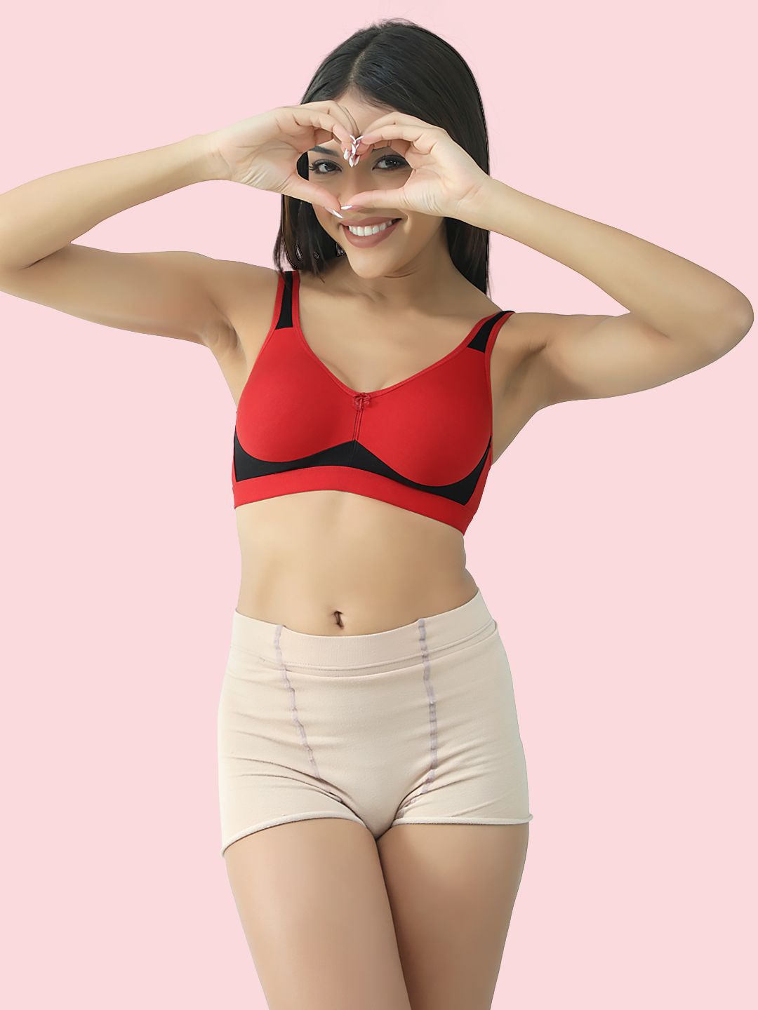 DressBerry Colourblocked Non Padded Non-Wired Full Coverage Bra-picture-34