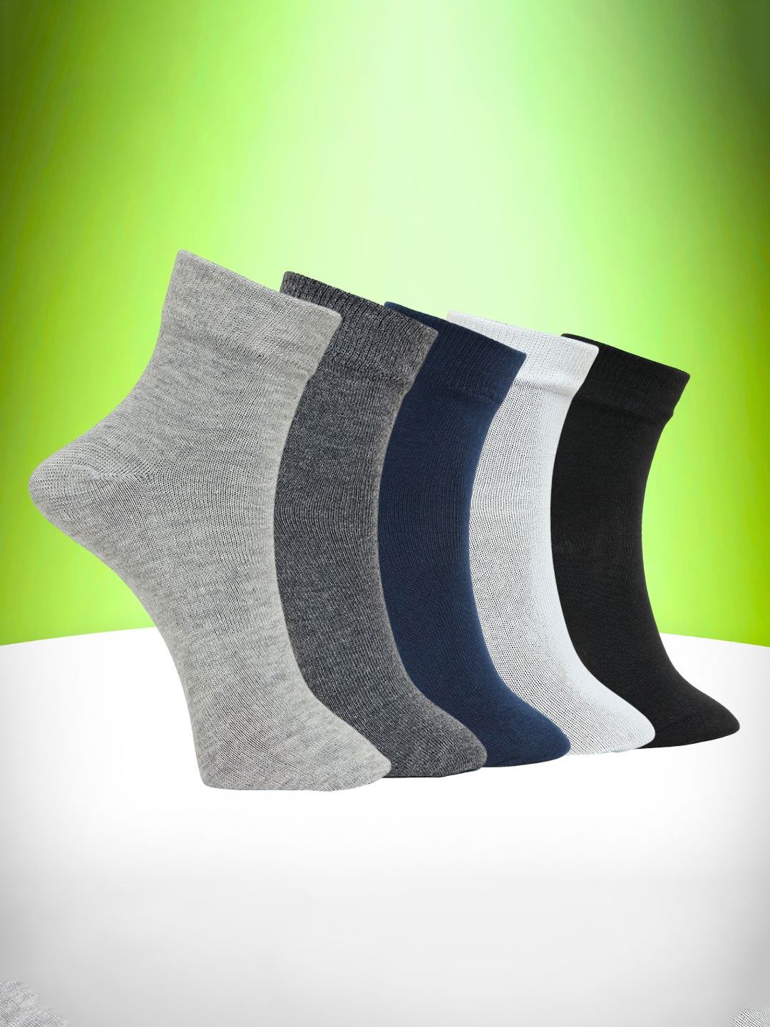 MJE Pack Of 5 Ankle-Length Socks-picture-32
