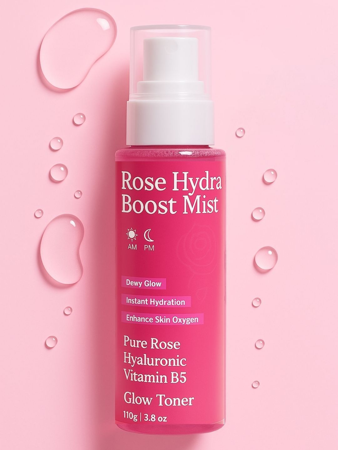 M&U Rose Water & Hyaluronic Face Toner & Mist- 110 ml-image-41