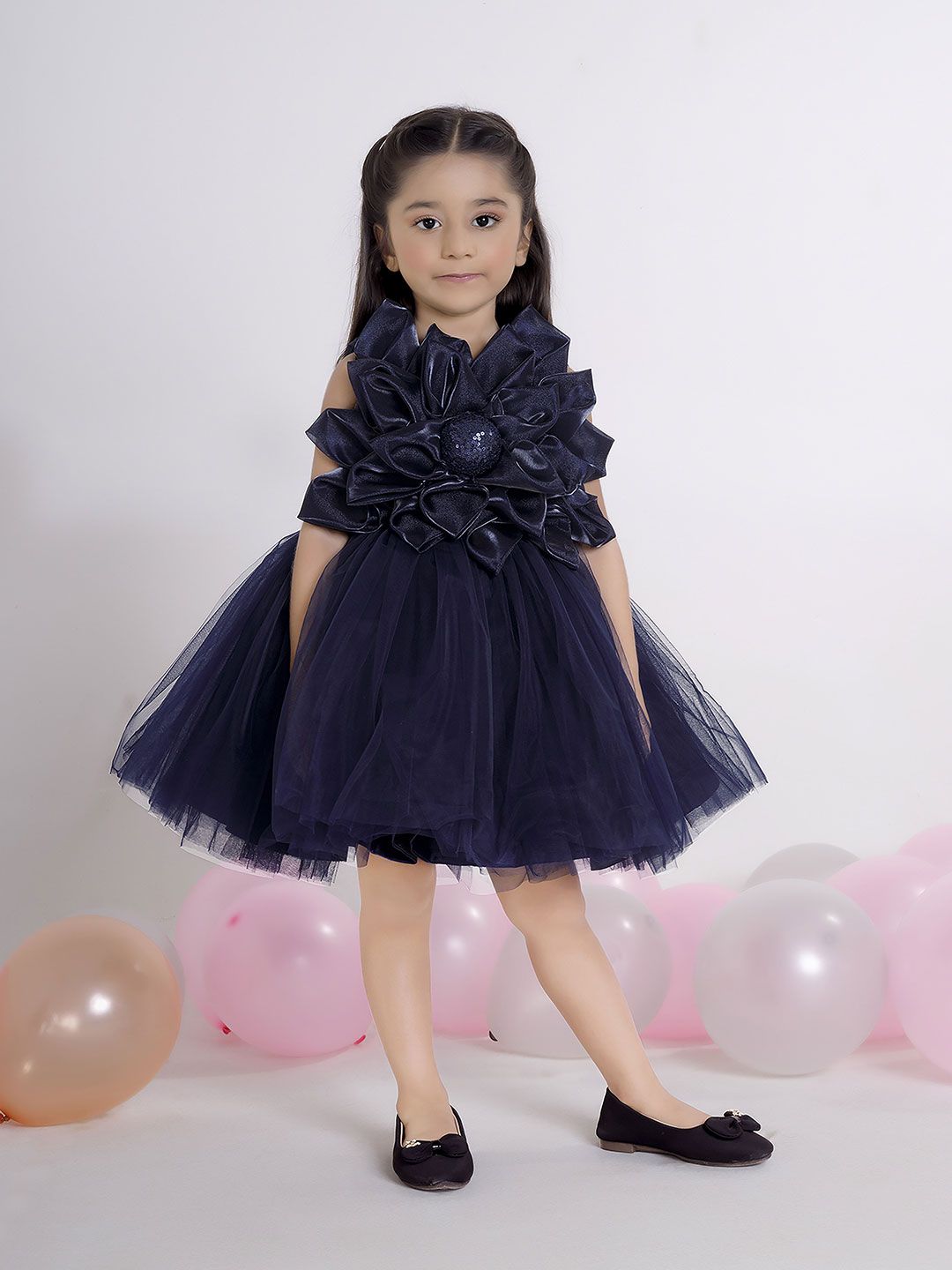 Ministitch Girls Net Fit & Flare Dress-picture-22