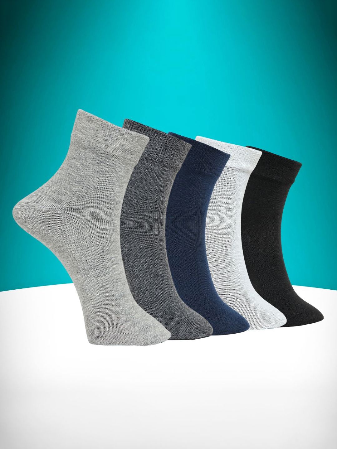 MJE Pack Of 5 Ankle-Length Socks-picture-23