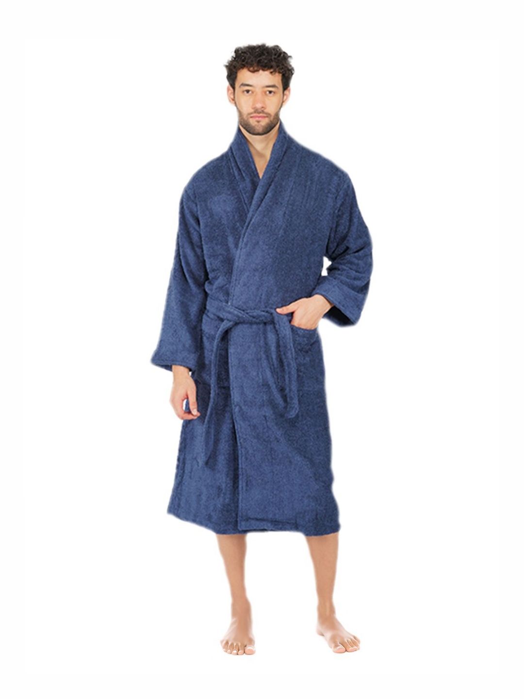 RANGOLI Canning vale 550 GSM Pure Cotton Bath Robe-picture-18