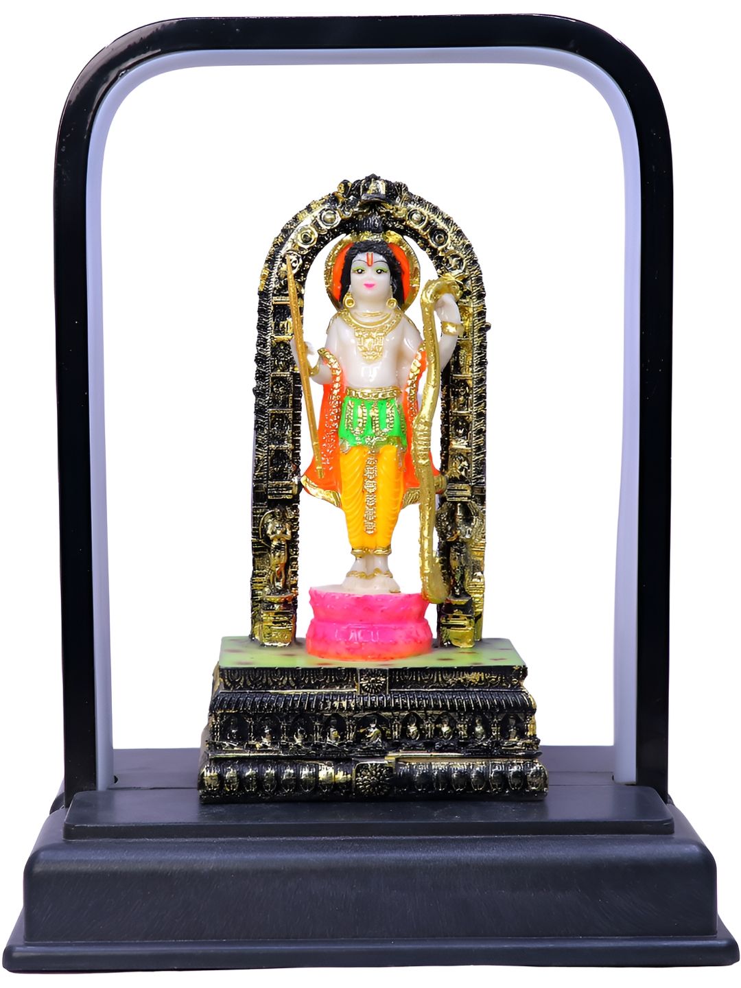 Aura White & Pink Lord Rama Religious Idol Showpiece-picture-11