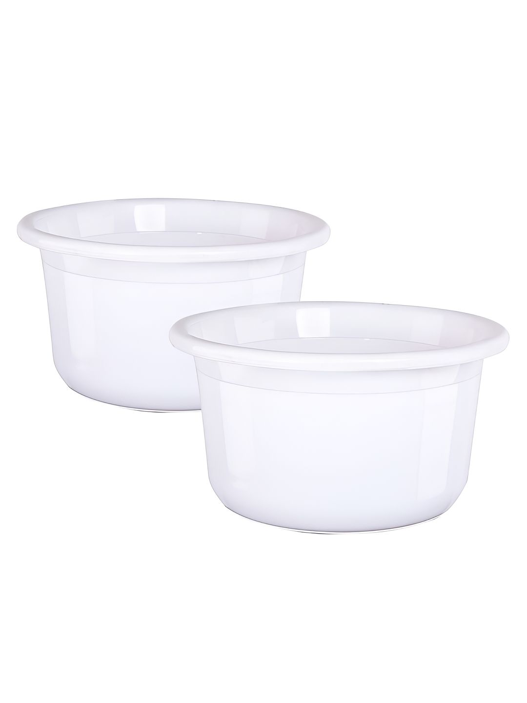 Aura White 2 Piece Solid Plastic Bath Accessories Set-picture-53