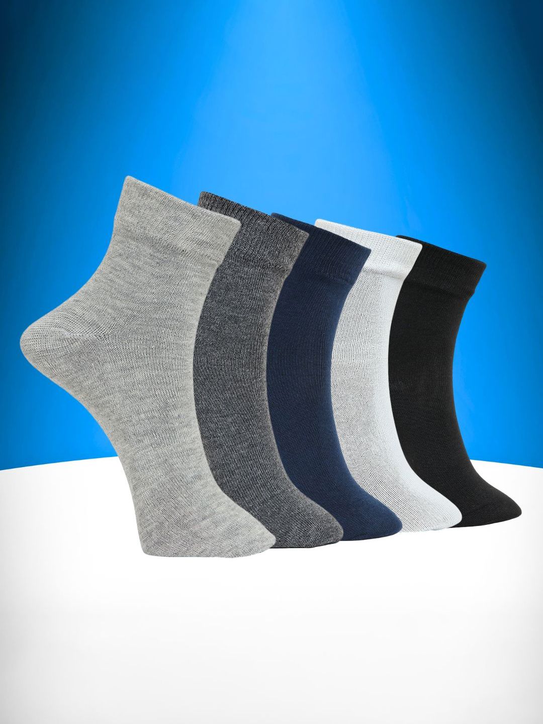 MJE Pack Of 5 Ankle-Length Socks-picture-21