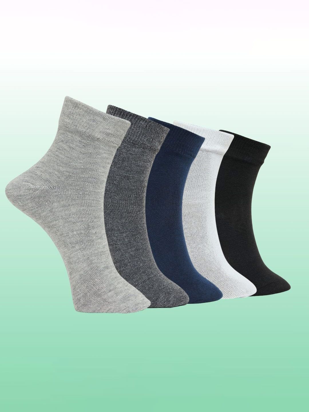 MJE Pack Of 5 Ankle-Length Socks-picture-20