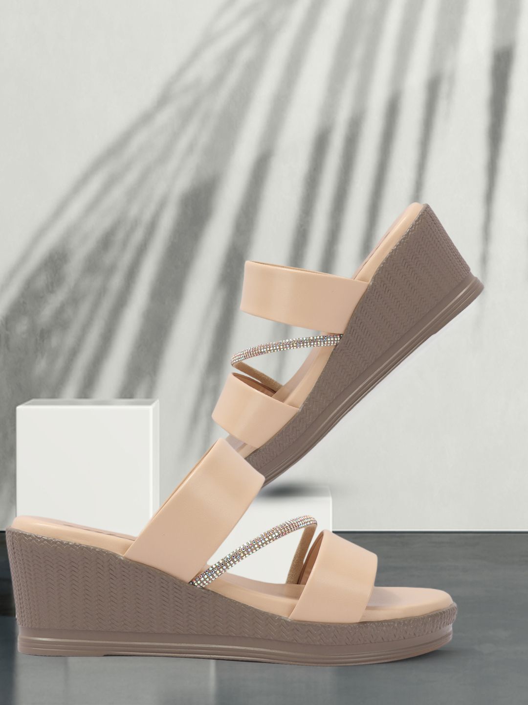 Colo Women Embellished Wedge Heel Open Toe Sandals-picture-16