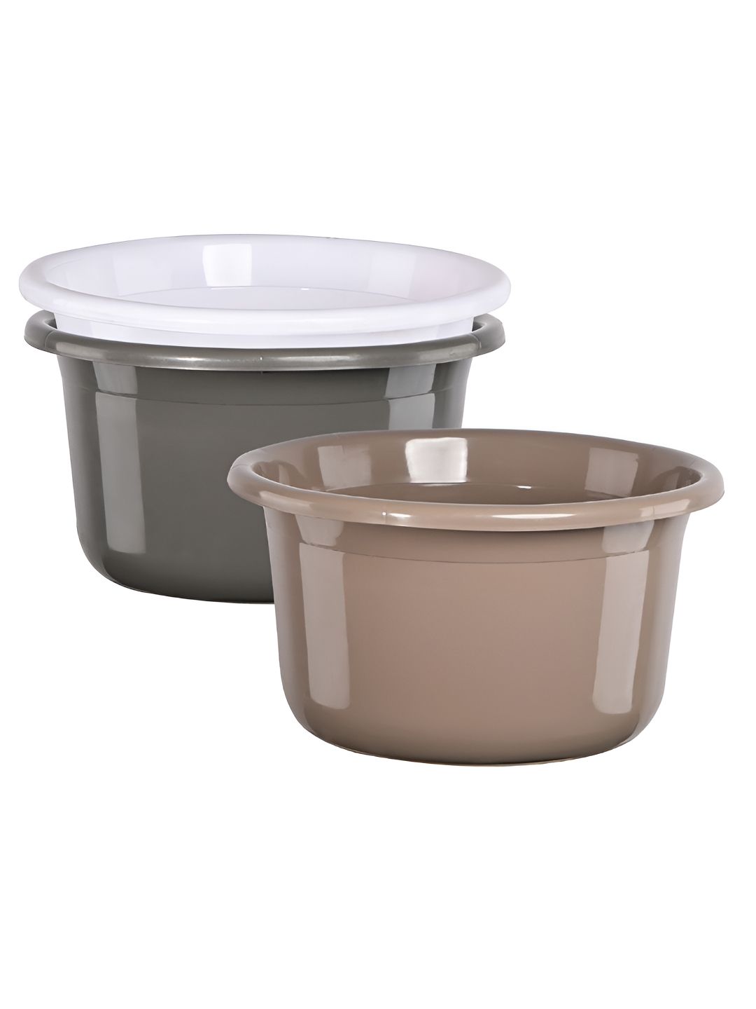 Aura Brown & Grey 3 Pieces Bath Accessories Set-image-29
