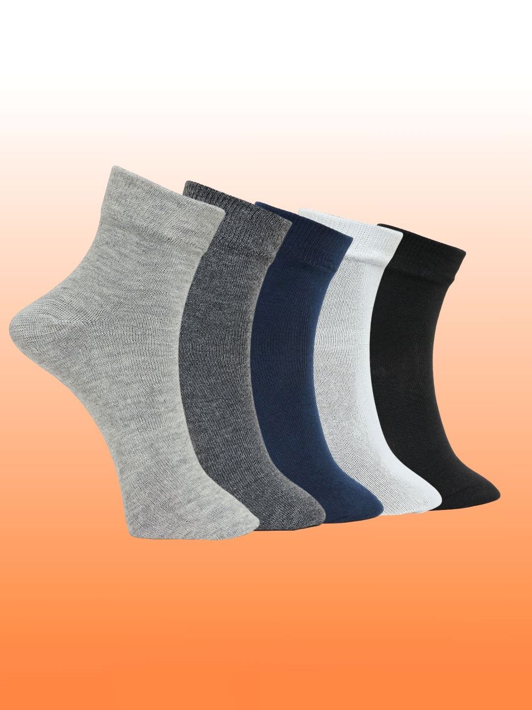 MJE Unisex Pack Of 5 Comfortable Ankle-Length Socks-picture-38