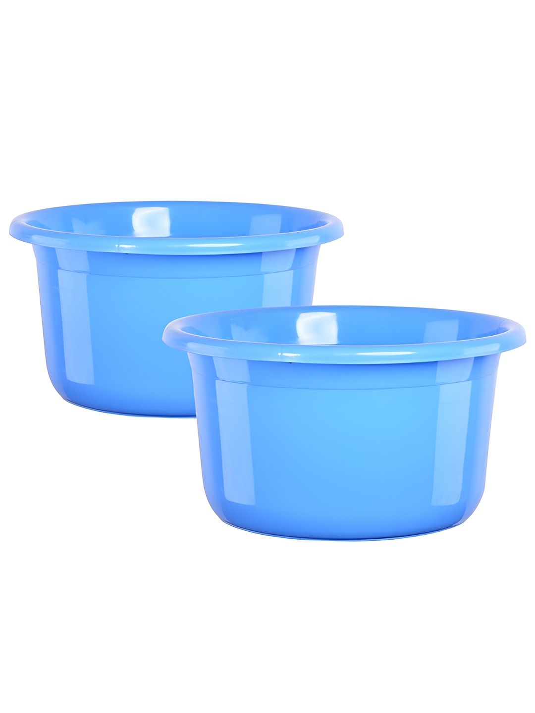 Aura Blue 2 piece Solid Plastic Bath Accessories Set-image-21