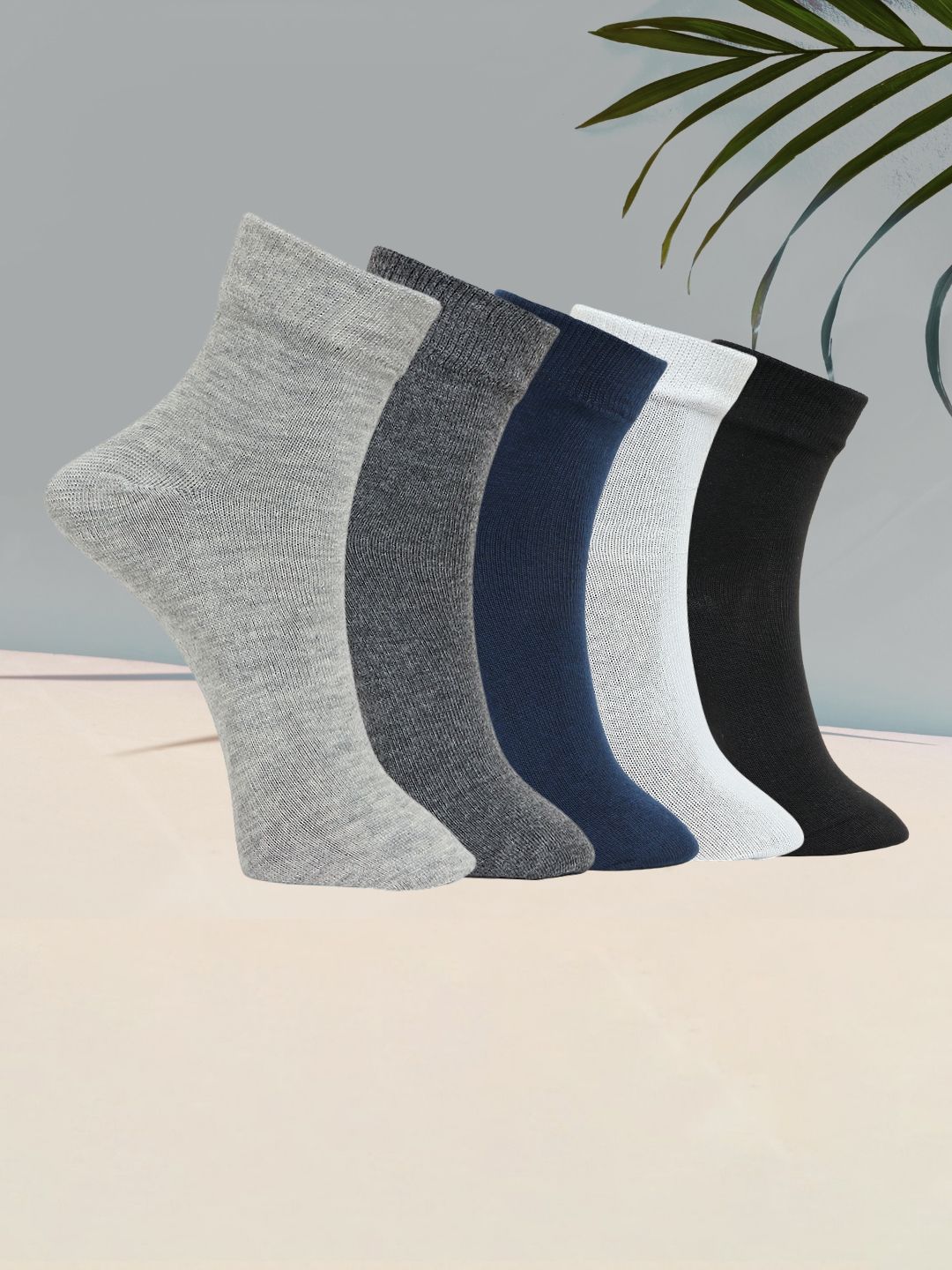 MJE Pack Of 5 Ankle-Length Socks-picture-17