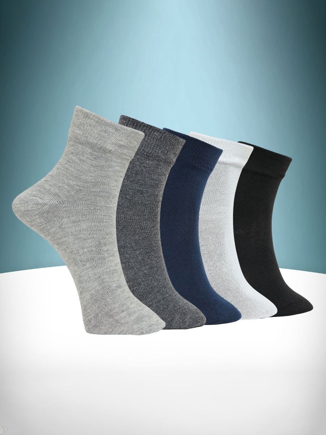 MJE Pack Of 5 Ankle-Length Socks-picture-51