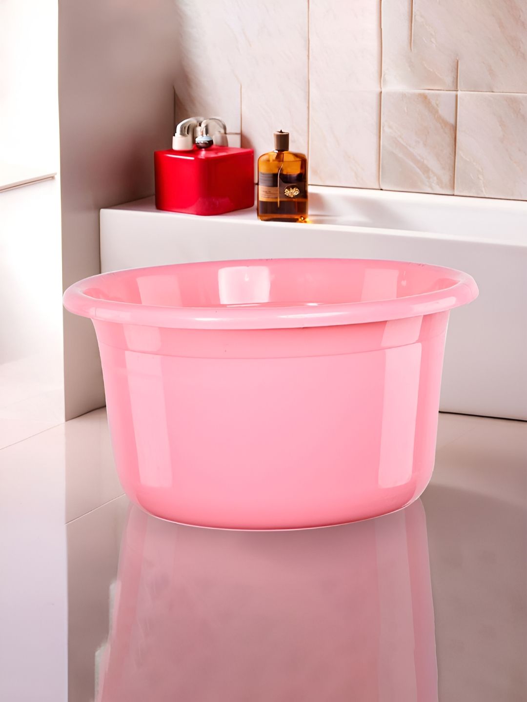 Aura Pink Bath Accessories Set 25L-picture-11