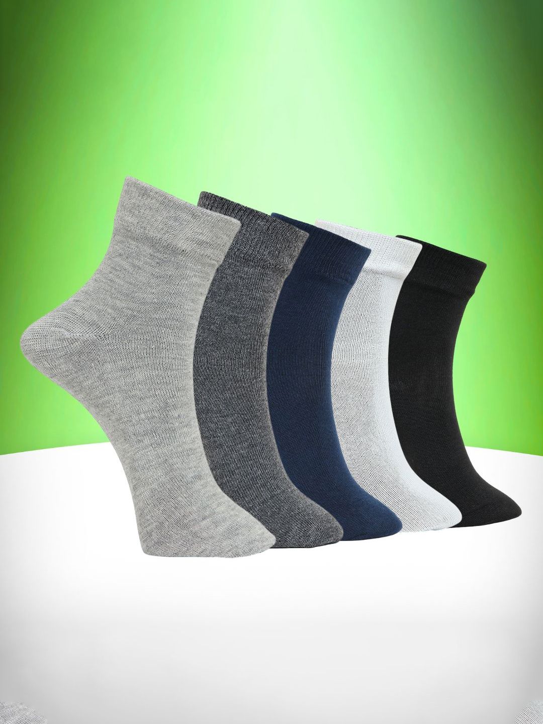 MJE Unisex Pack Of 5 Ankle-Length Socks-picture-41