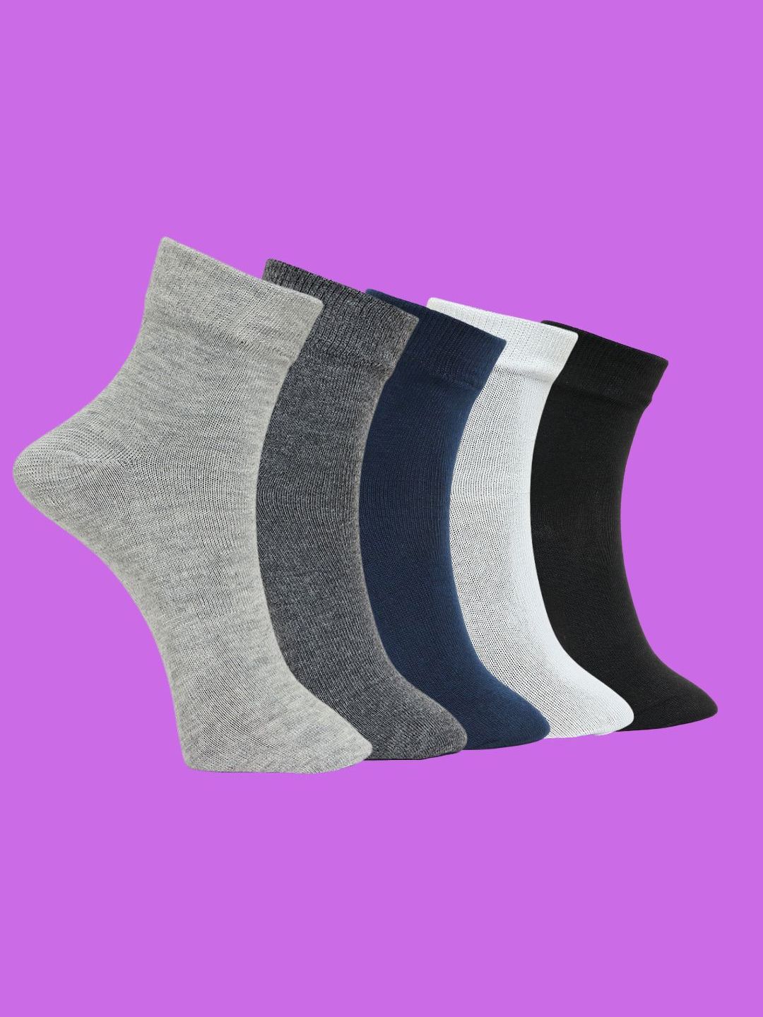 MJE Pack Of 5 Ankle-Length Socks-picture-55